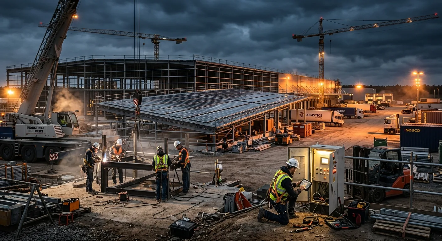 Industrial, Construction & Logistics sector workforce background